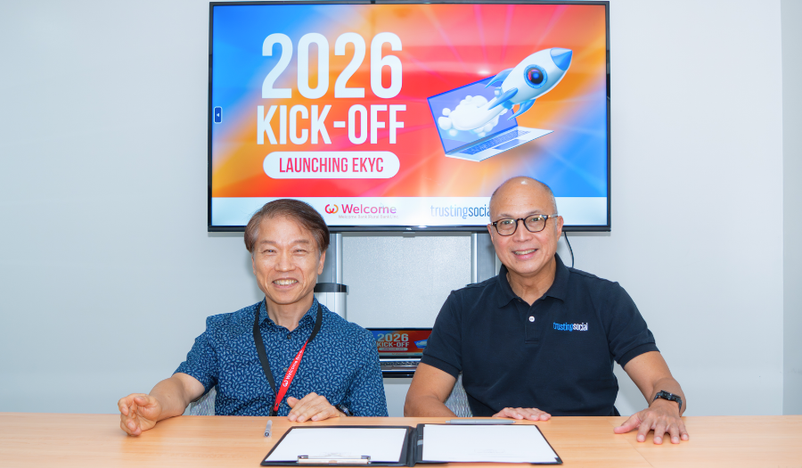 Trusting Social x Welcome Bank Partnership - Contract Signing
